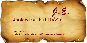 Jankovics Emilián névjegykártya